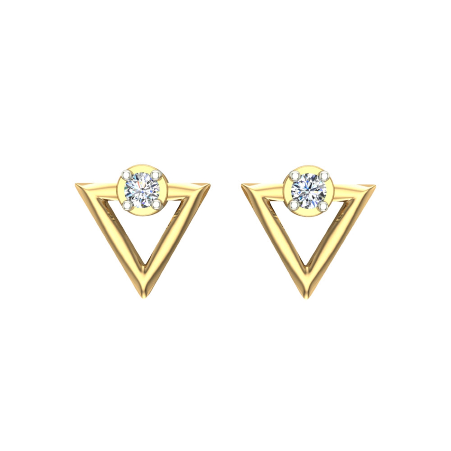 Yellow gold sale earrings online